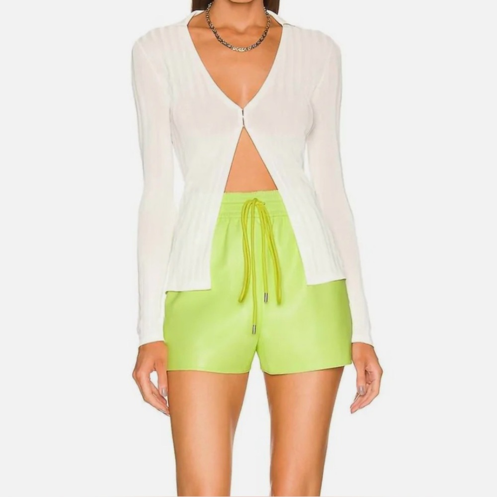A.L.C. Rex Vegan Leather Shorts